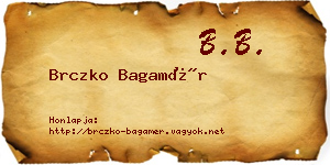 Brczko Bagamér névjegykártya